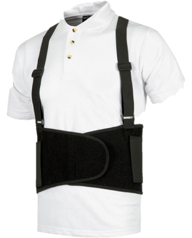 Faja lumbar elástica con tirantes WFA302