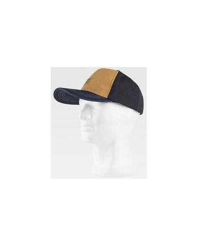 Gorra de tejido canvas combinado con vaquero.