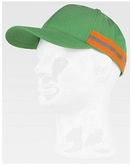 Gorra con cinta reflectante-fluorescente