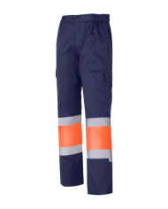 Pantalón multibolsillos reflectante