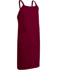 Delantal con peto multi bolsillos y espalda cruzada ajustable. FLAMBE