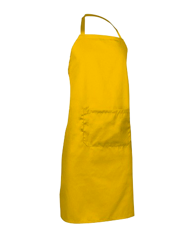 Delantal con peto y bolsillo. OVEN