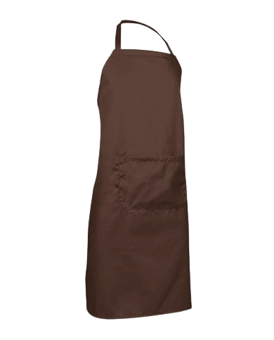 Delantal con peto y bolsillo. OVEN