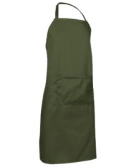 Delantal con peto y bolsillo. OVEN