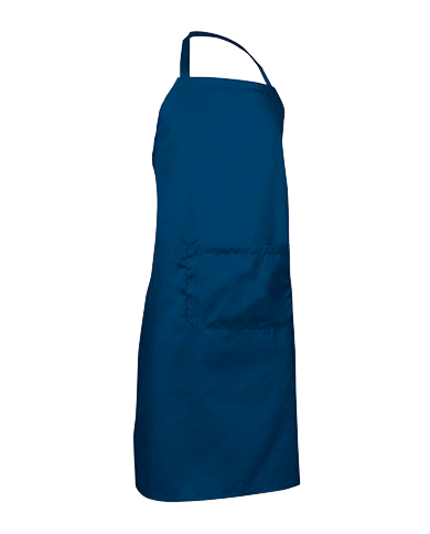 Delantal con peto y bolsillo. OVEN
