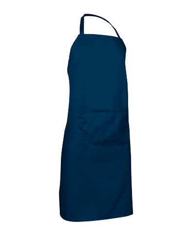 Delantal con peto y bolsillo. OVEN