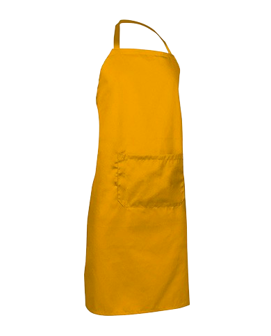 Delantal con peto y bolsillo. OVEN