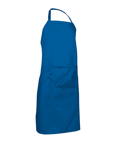 Delantal con peto y bolsillo. OVEN