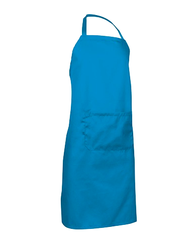 Delantal con peto y bolsillo. OVEN