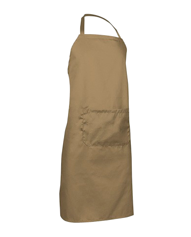 Delantal con peto y bolsillo. OVEN