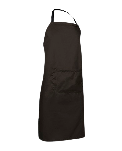 Delantal con peto y bolsillo. TIMBAL