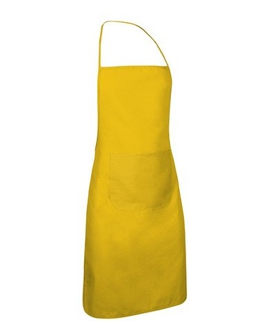 Delantal con peto y bolsillo. CHEF