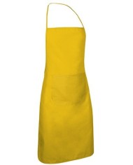 Delantal con peto y bolsillo. CHEF