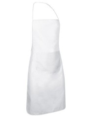 Delantal con peto y bolsillo. CHEF
