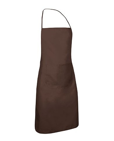 Delantal con peto y bolsillo. CHEF