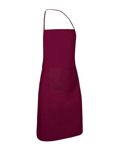 Delantal con peto y bolsillo. CHEF