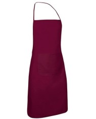 Delantal con peto y bolsillo. CHEF