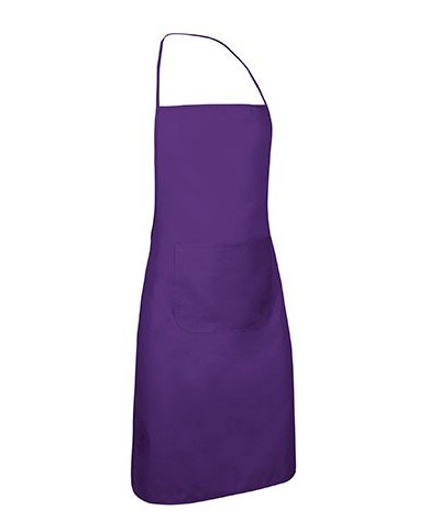 Delantal con peto y bolsillo. CHEF