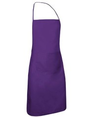 Delantal con peto y bolsillo. CHEF