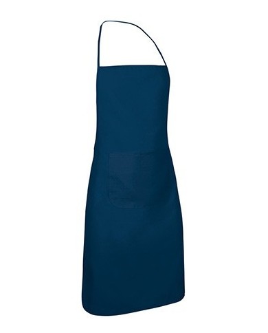 Delantal con peto y bolsillo. CHEF