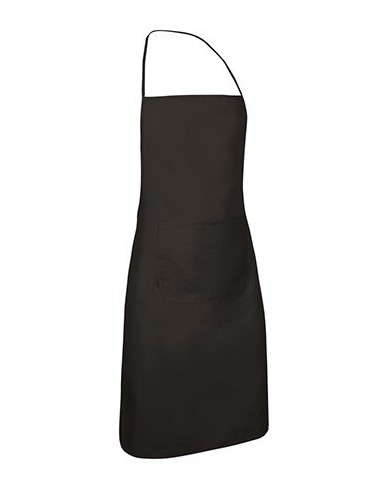Delantal con peto y bolsillo. CHEF