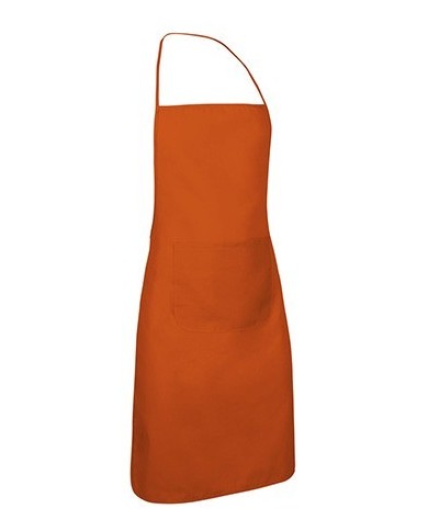Delantal con peto y bolsillo. CHEF
