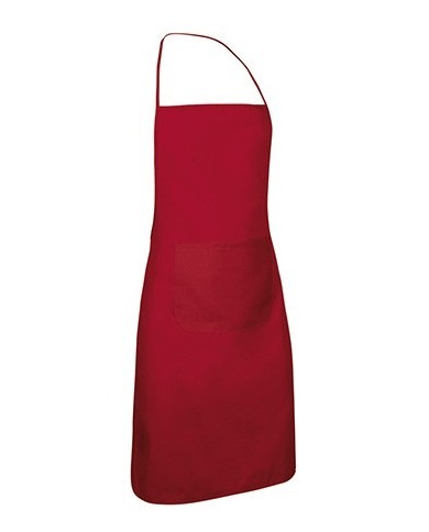 Delantal con peto y bolsillo. CHEF