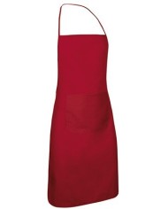 Delantal con peto y bolsillo. CHEF