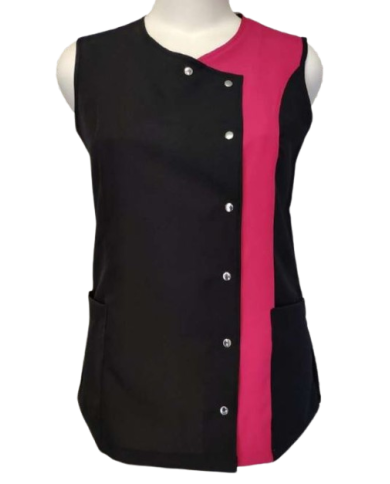 Bata corchetes contraste fucsia Mod.82