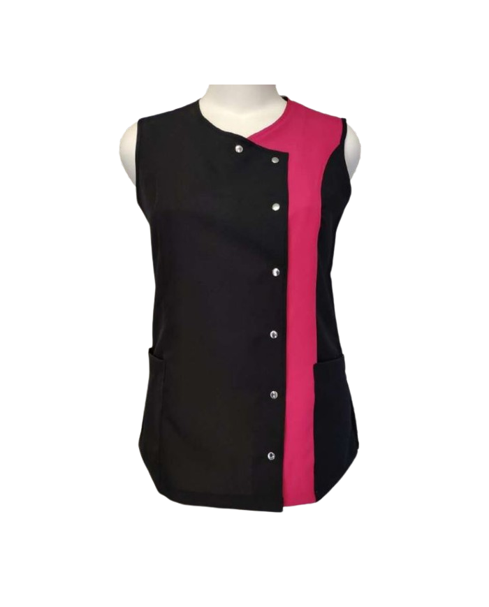 Bata corchetes contraste fucsia Mod.82