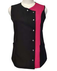 Bata corchetes contraste fucsia Mod.82