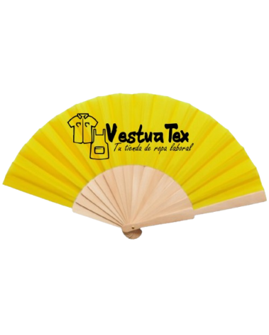ABANICO DE MADERA DE COLORES