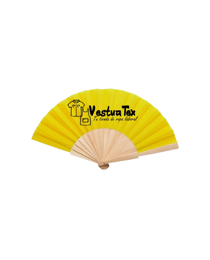 ABANICO DE MADERA DE COLORES