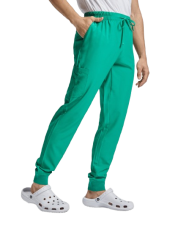 Pantalón recto con puños FIBER