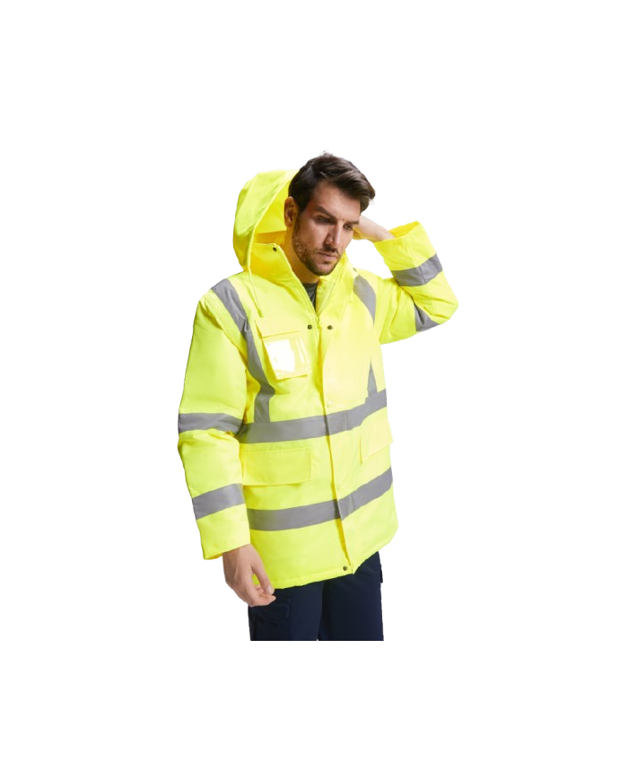 Parka acolchada de alta visibilidad combinada.(MERACK)