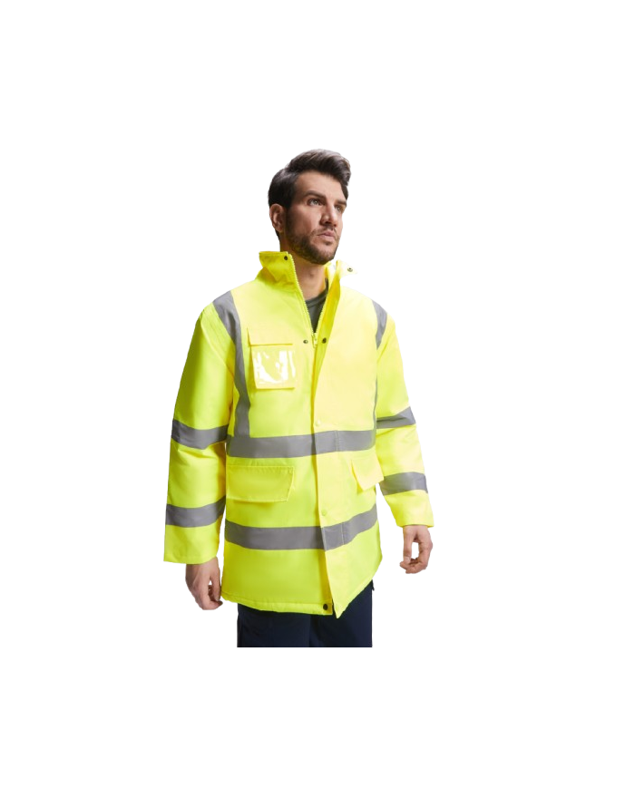 Parka acolchada de alta visibilidad combinada.(MERACK)