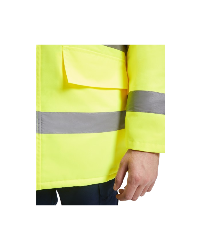 Parka acolchada de alta visibilidad combinada.(MERACK)