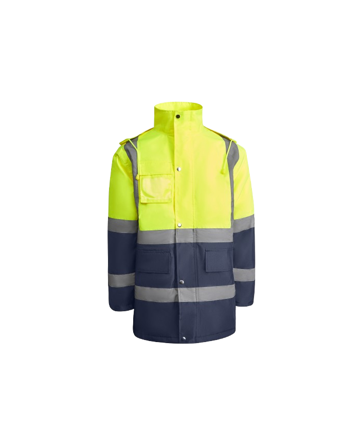 Parka acolchada de alta visibilidad combinada.(MERACK)