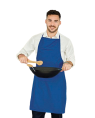 Delantal con peto y bolsillo. CHEF