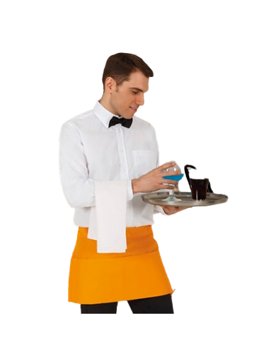 Delantal sin peto multi bolsillos. COFFEE