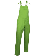 Pantalón con peto y tirantes.