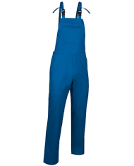 Pantalón con peto y tirantes.