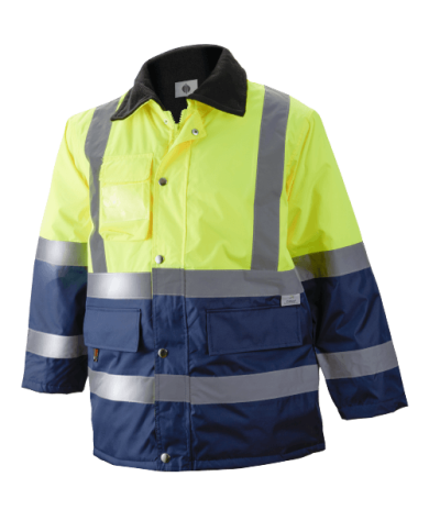 Parka impermeable combinado Alta visibilidad