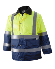 Parka impermeable combinado Alta visibilidad