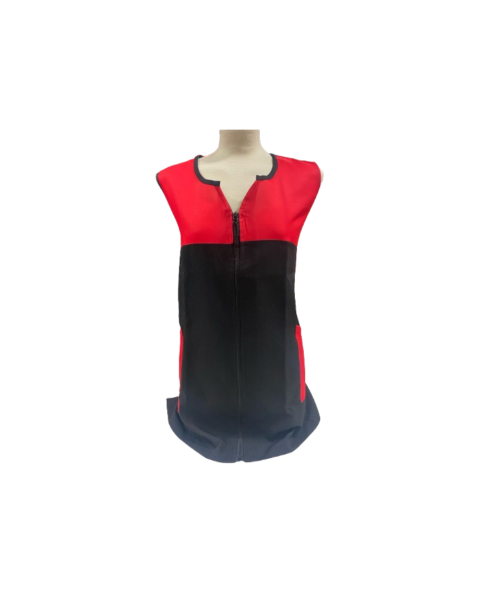 Bata con cremallera anti-lejía