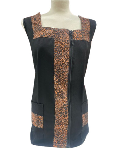 Bata con cremallera anti-lejía