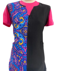 Bata con cremallera anti-lejía