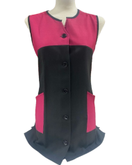 Bata de botones anti-lejía