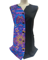 Bata de botones anti-lejía