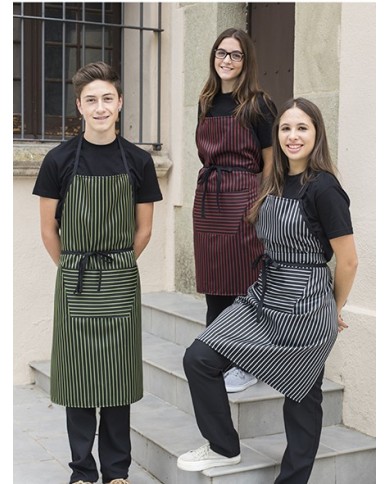 Delantal Rayas (Poliester-Algodón)